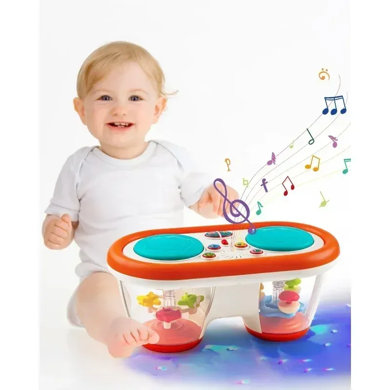 Baby Musical Drum Toy with Lights & Sounds – Infant Educational Gift