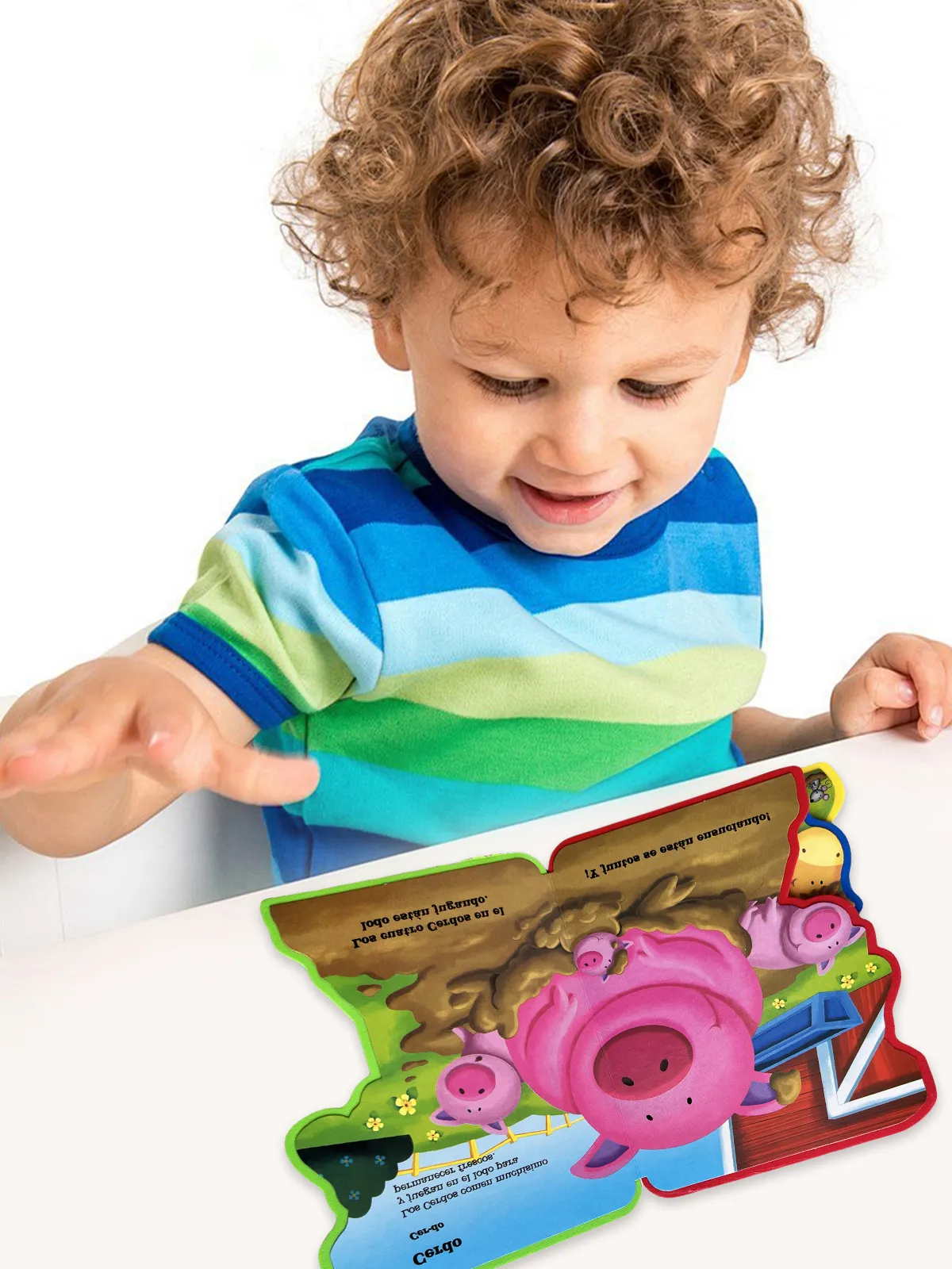 Spanish Children's Sponge Storybook 2-5 Years Cute Animal Illustrations Cognitive Enhancement Enlightenment Early Learning