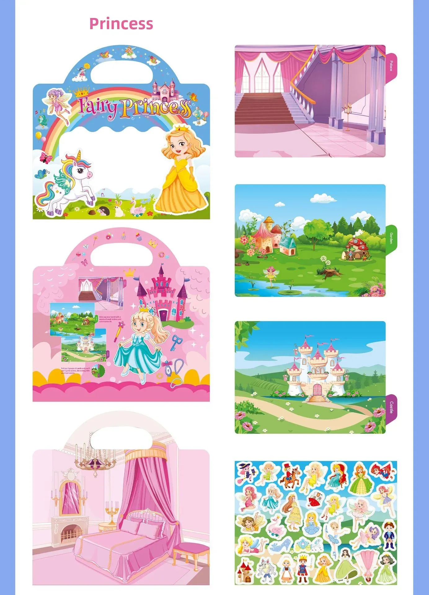 Reusable Jelly Sticker Book for Kids - Early Learning Fun with 2 Sizes & Various Themes