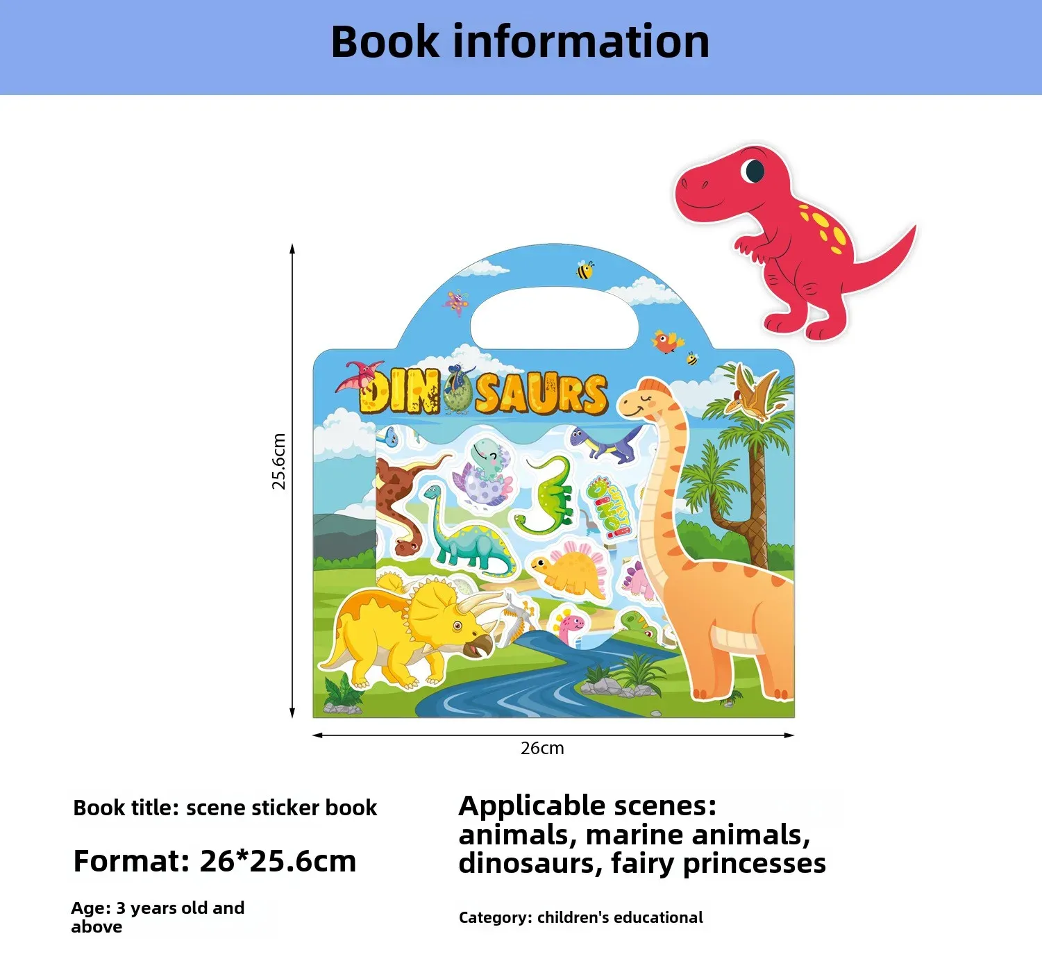 Reusable Jelly Sticker Book for Kids - Early Learning Fun with 2 Sizes & Various Themes