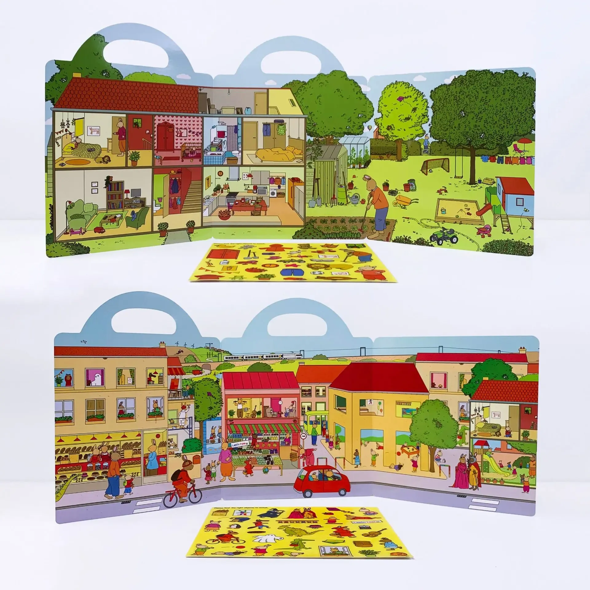 Reusable Jelly Sticker Book for Kids - Early Learning Fun with 2 Sizes & Various Themes