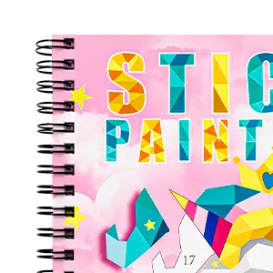 1/3PCS Sticker Book For Kids Unicorn Sticker Paint Book Mermaid Children's Sticker By Number For Birthday Gifts Girls Stationery