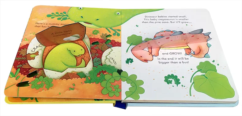 Usborne English Educational Picture Book Peep Inside Dinosaurs For Children Baby Early Reading Gift
