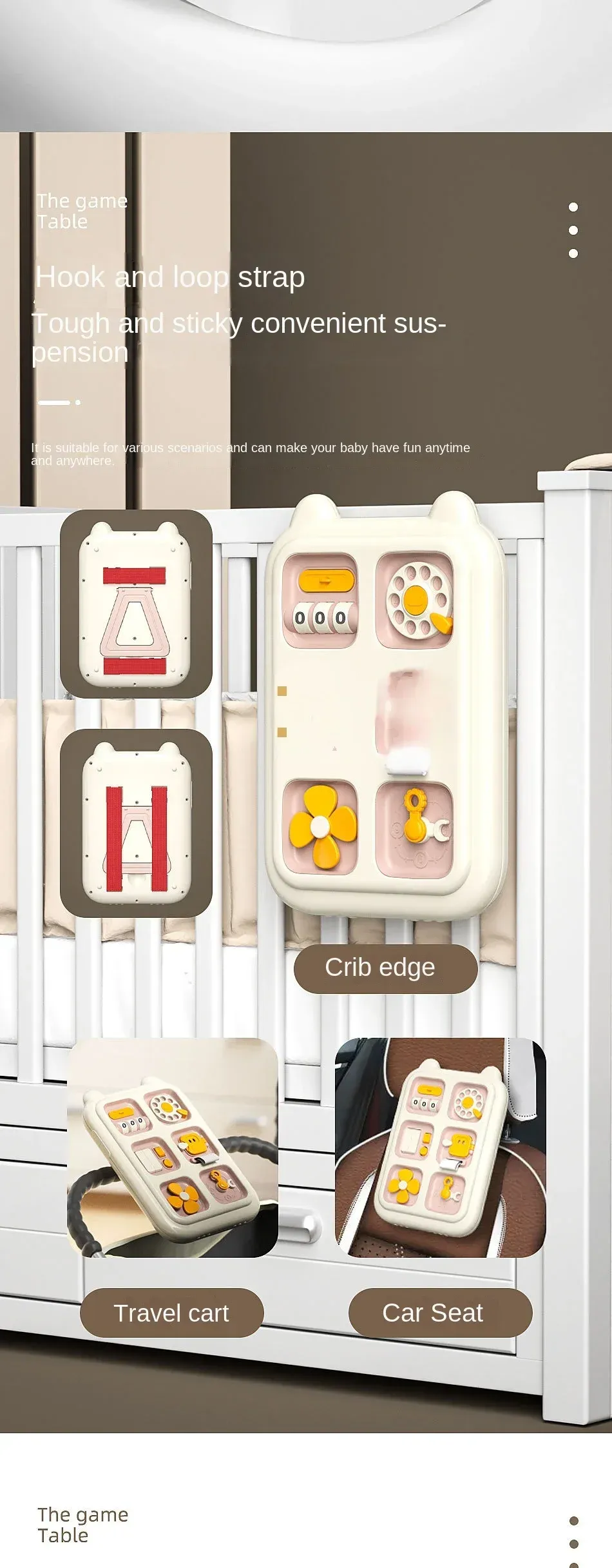 New 6 in 1 Montessori Educational Toys Sensory Busy Board Baby Practice Skills Drawer Mirror Fidget Educational Toy for Girl Boy