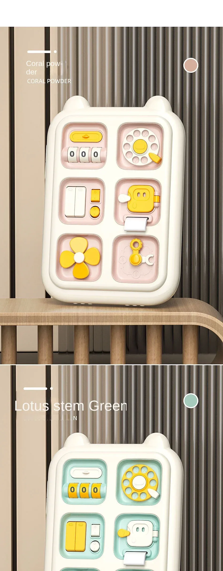 New 6 in 1 Montessori Educational Toys Sensory Busy Board Baby Practice Skills Drawer Mirror Fidget Educational Toy for Girl Boy