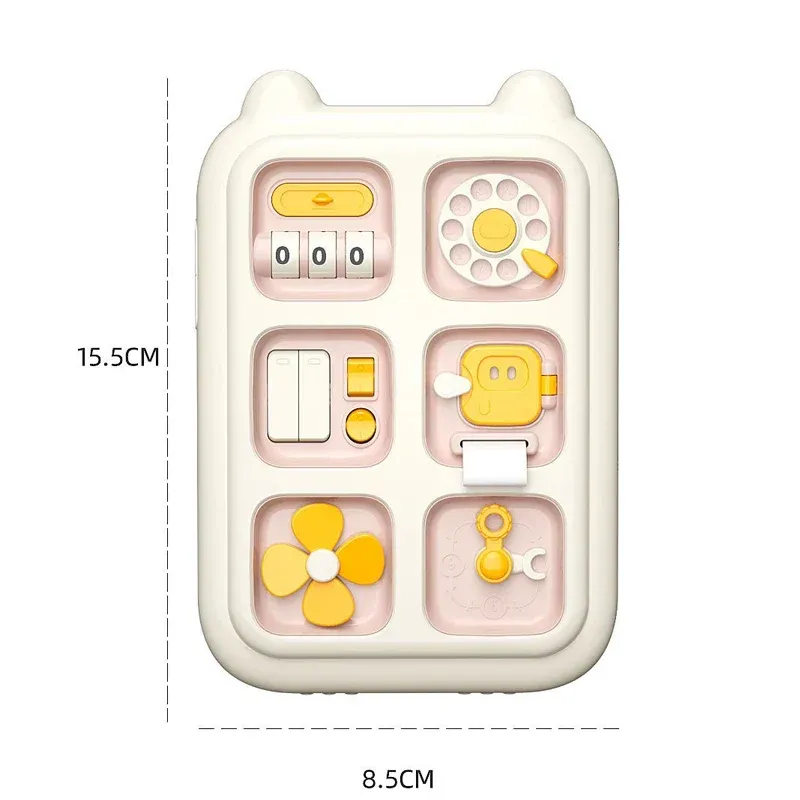 New 6 in 1 Montessori Educational Toys Sensory Busy Board Baby Practice Skills Drawer Mirror Fidget Educational Toy for Girl Boy