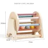 Montessori Rolling Ball Drum – Baby Early Learning Wooden Toy