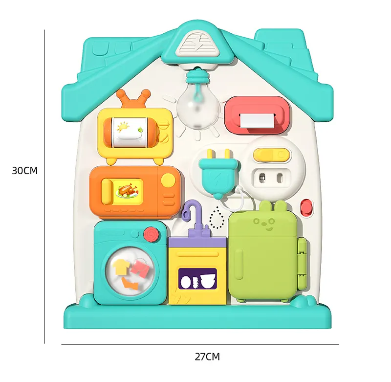 Montessori Sensory Busy Board Travel Toys Baby Music Lights Switch Activity Board Toddlers Fine Motor Skills Educational Games