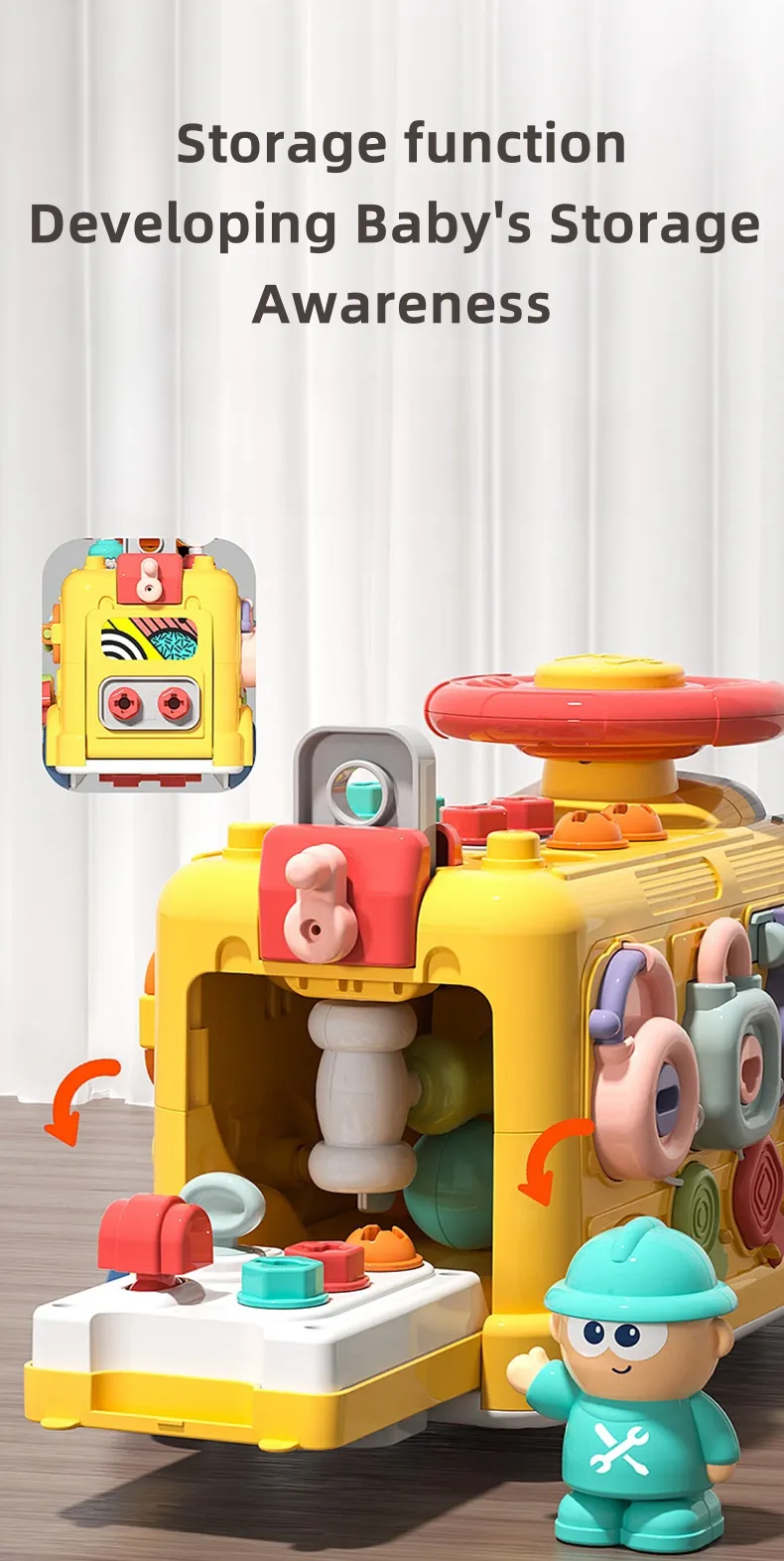 Busy Cube For Toddler Travel Toddler Busy Cube Fine Motor Skill Learning Activity Cube Toy For Home School Nursery Montessori