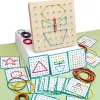 Montessori Tie Nail Board – Creative Graphic Learning Toy for Preschool Kids