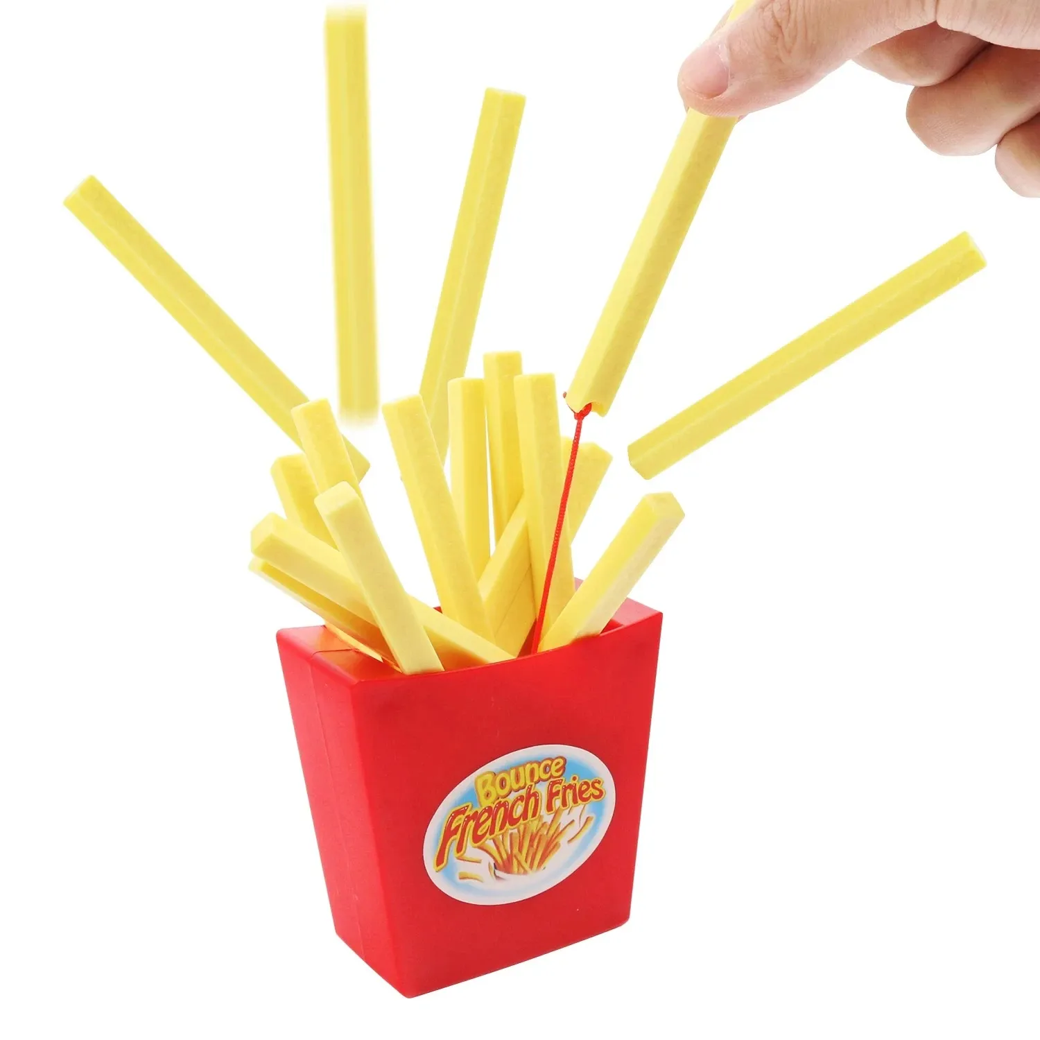 Flying french fries Desktop game puzzle for parent-child interaction tabletop game party props bounce french fries for kids gift