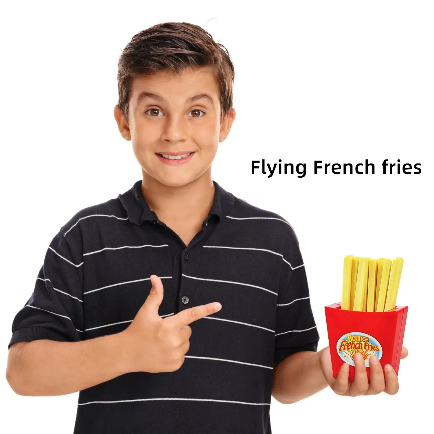Flying french fries Desktop game puzzle for parent-child interaction tabletop game party props bounce french fries for kids gift