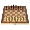 Folding 3-in-1 Game Board – Chess, Checkers & Backgammon