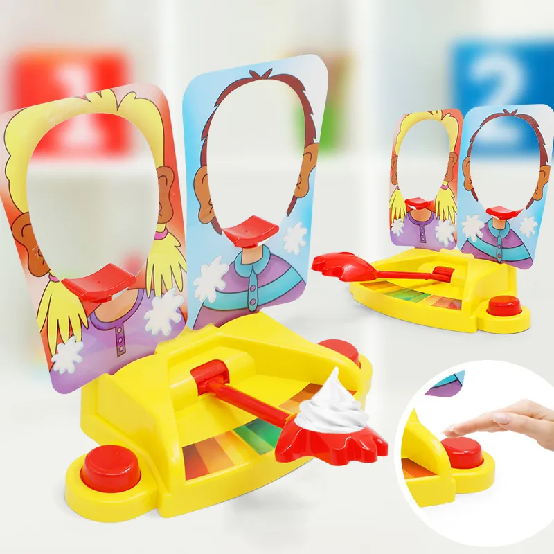 Pie Cream in Face Game Fun Party Family Board Tabletop Desktop Game for Kid party birthday wedding Toy Adult kids funny Gift