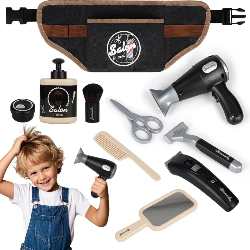 Kids Hair Salon Toys – 10 PCS Styling Kit for Role Play