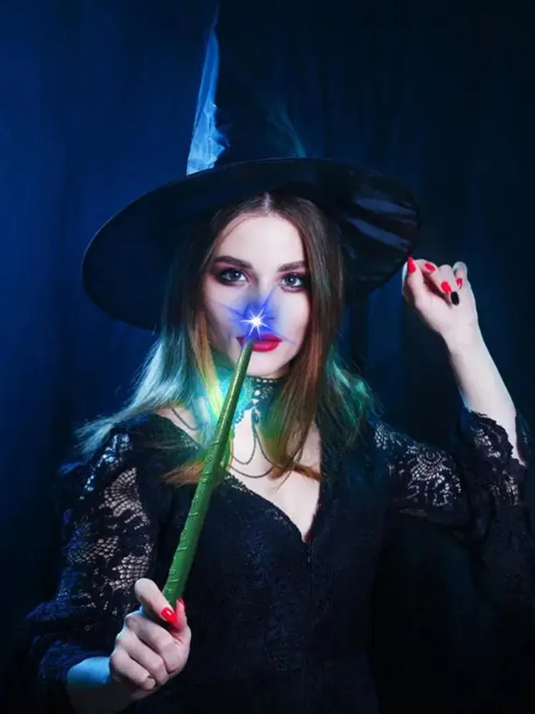 Magic Wand Wizard Stick Light Sound Festival Entertainment Group Activities Stage Role Playing Props Souvenir Party Gifts TMZ