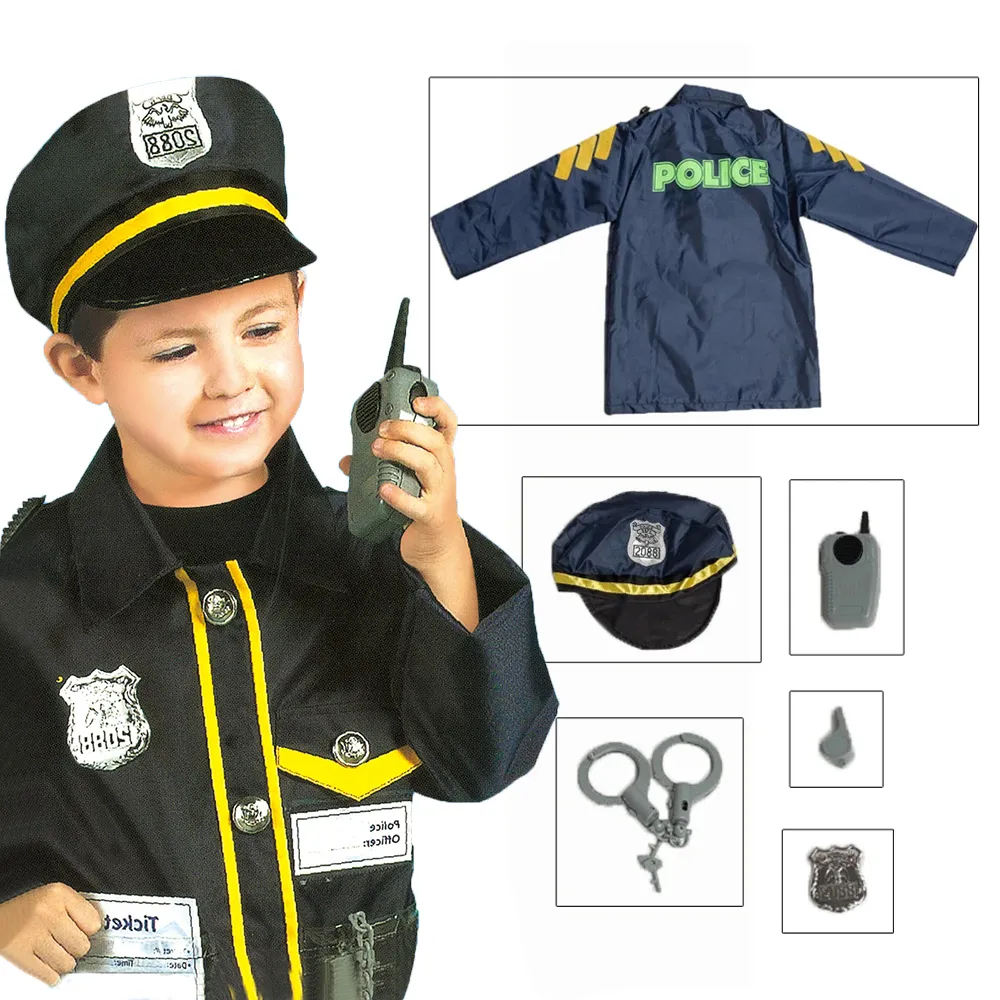 Umorden Kids Child Doctor Nurse Firefighter Astronaut Costume Occupation Game Role Play Kit Set for Boys Girls Party Fancy Dress