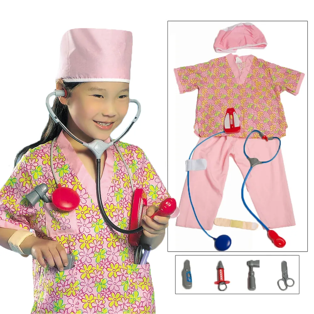 Umorden Kids Child Doctor Nurse Firefighter Astronaut Costume Occupation Game Role Play Kit Set for Boys Girls Party Fancy Dress