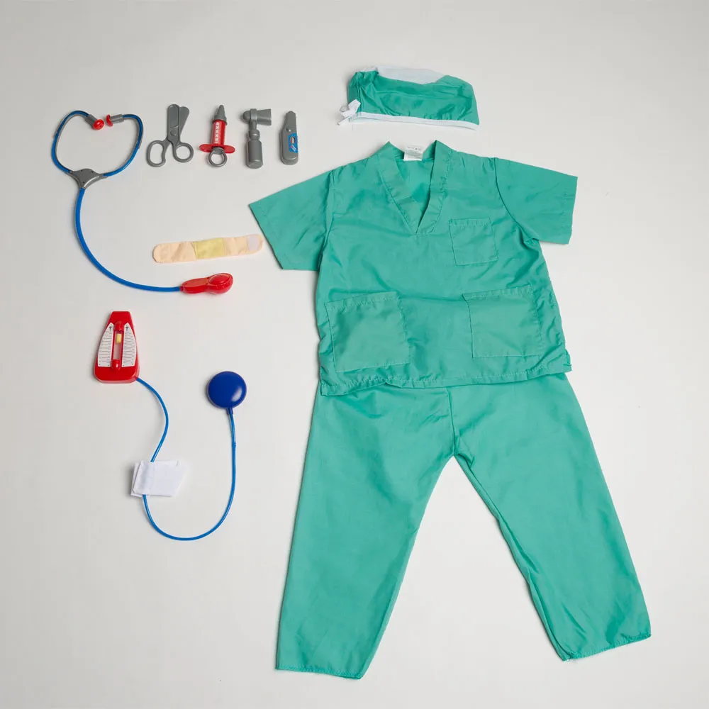 Umorden Kids Child Doctor Nurse Firefighter Astronaut Costume Occupation Game Role Play Kit Set for Boys Girls Party Fancy Dress