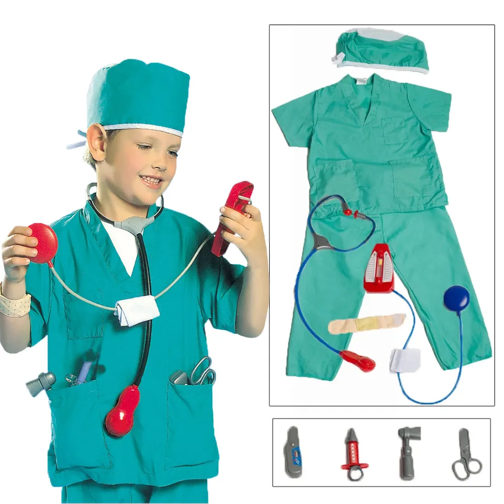 Umorden Kids Child Doctor Nurse Firefighter Astronaut Costume Occupation Game Role Play Kit Set for Boys Girls Party Fancy Dress