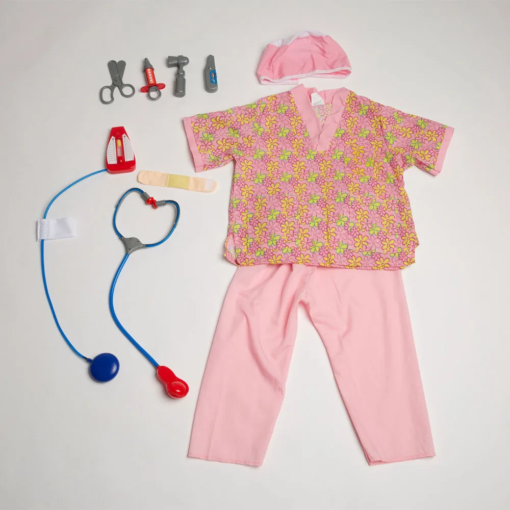 Umorden Kids Child Doctor Nurse Firefighter Astronaut Costume Occupation Game Role Play Kit Set for Boys Girls Party Fancy Dress