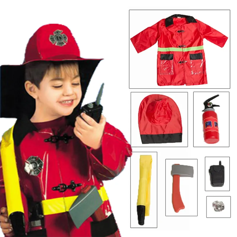 Umorden Kids Child Doctor Nurse Firefighter Astronaut Costume Occupation Game Role Play Kit Set for Boys Girls Party Fancy Dress