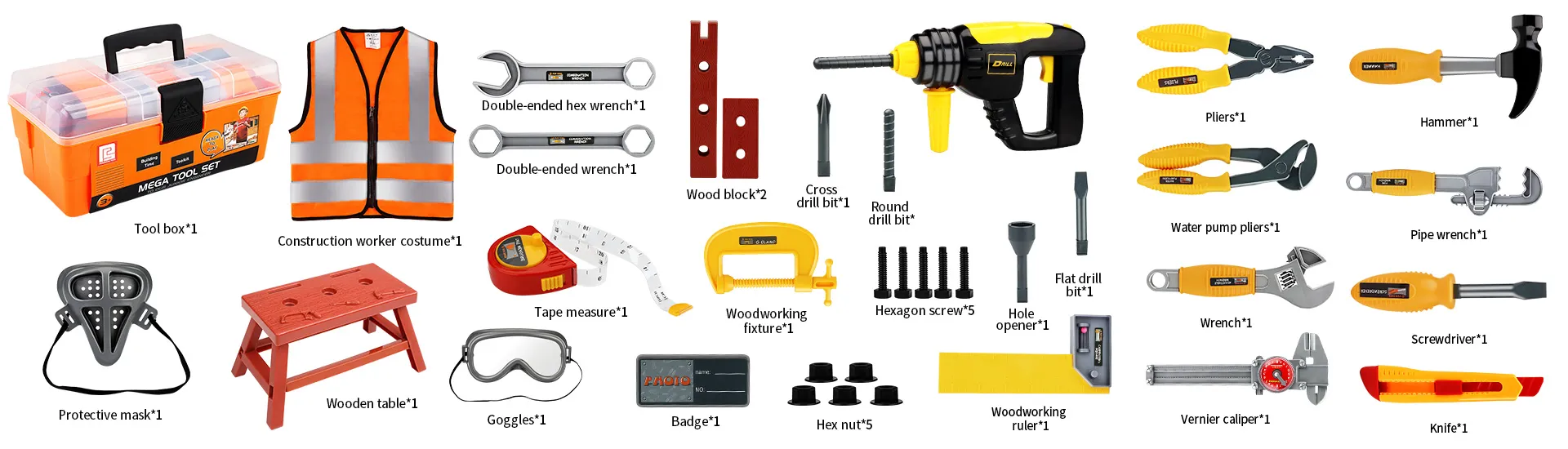 Children's repair kit  Toys for boys aged 3-12 Screw assembly, disassembly and assembly