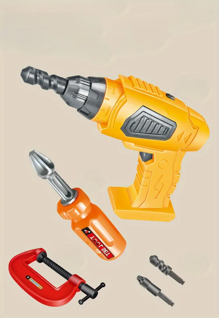 22 piece backpack toy gift disassembly and repair set, suitable for boys, simulating home repair tools, toy provident fund set