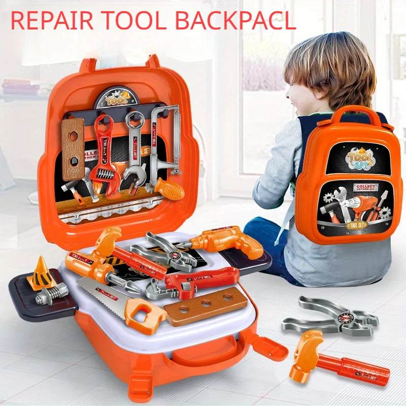 Backpack Repair Tool Set – Simulated Home Tool Playset for Kids