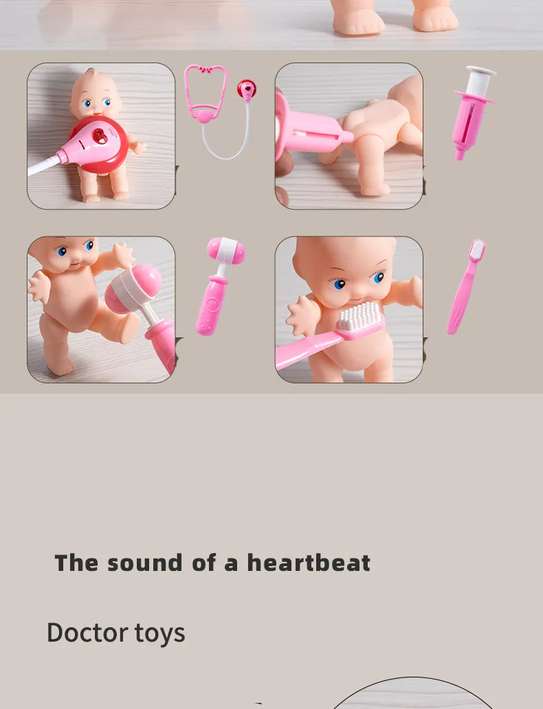 Children Doctor Play Set Simulation Nurse Toy Doctor Accessories for Kids Home Play Toys Doctor Set Toy Gift for Kids Boys Girls