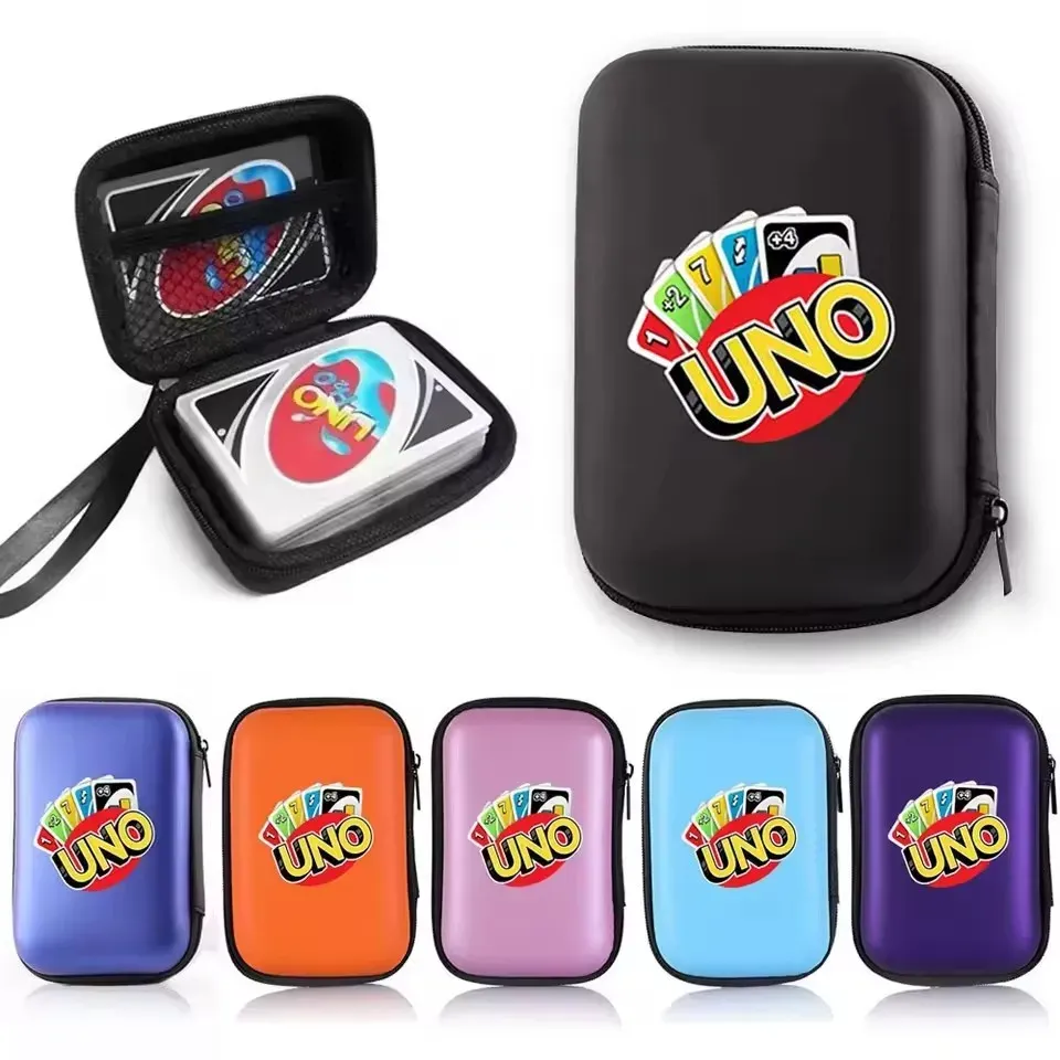 1PC Hot Sale 7Colors Hard Case for Board Games Children Game Cards Travel Zipper Carry Cases Earphone Storage Box Dropshipping