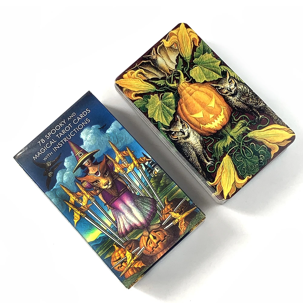 Halloween Tarot Cards – Jack-O'-Lantern Visions Divination Deck