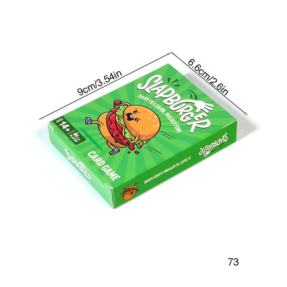 Slapburger Card Game Fast Paced Kids and Family Games Fun Card Game for Birthdays Classroom Camping Game Night Friends