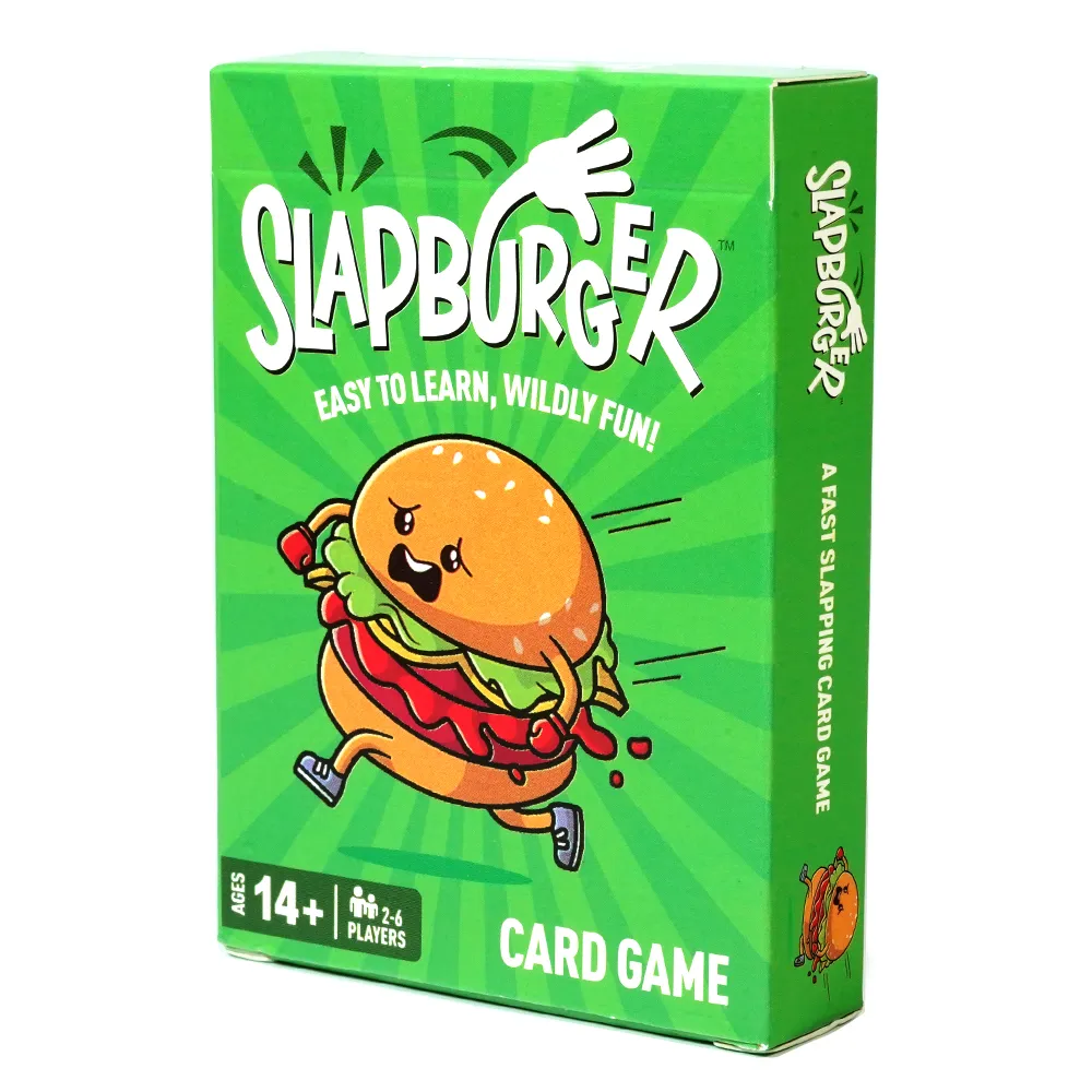 Slapburger Card Game Fast Paced Kids and Family Games Fun Card Game for Birthdays Classroom Camping Game Night Friends