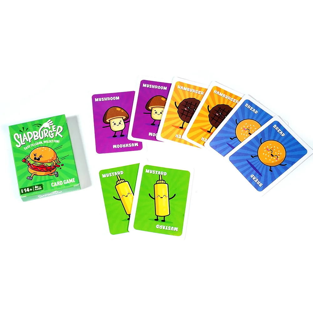 Slapburger Card Game Fast Paced Kids and Family Games Fun Card Game for Birthdays Classroom Camping Game Night Friends