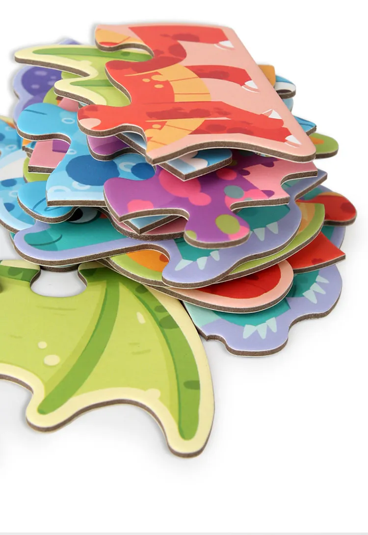 Wooden Jigsaw Puzzle Kids Toy Cartoon Animal Jigsaw Puzzles Game Early Educational Toys Gift Set for Children