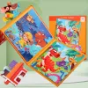Portable Magnetic Puzzles Book – Vehicle, Ocean & Dinosaur Jigsaw Toys