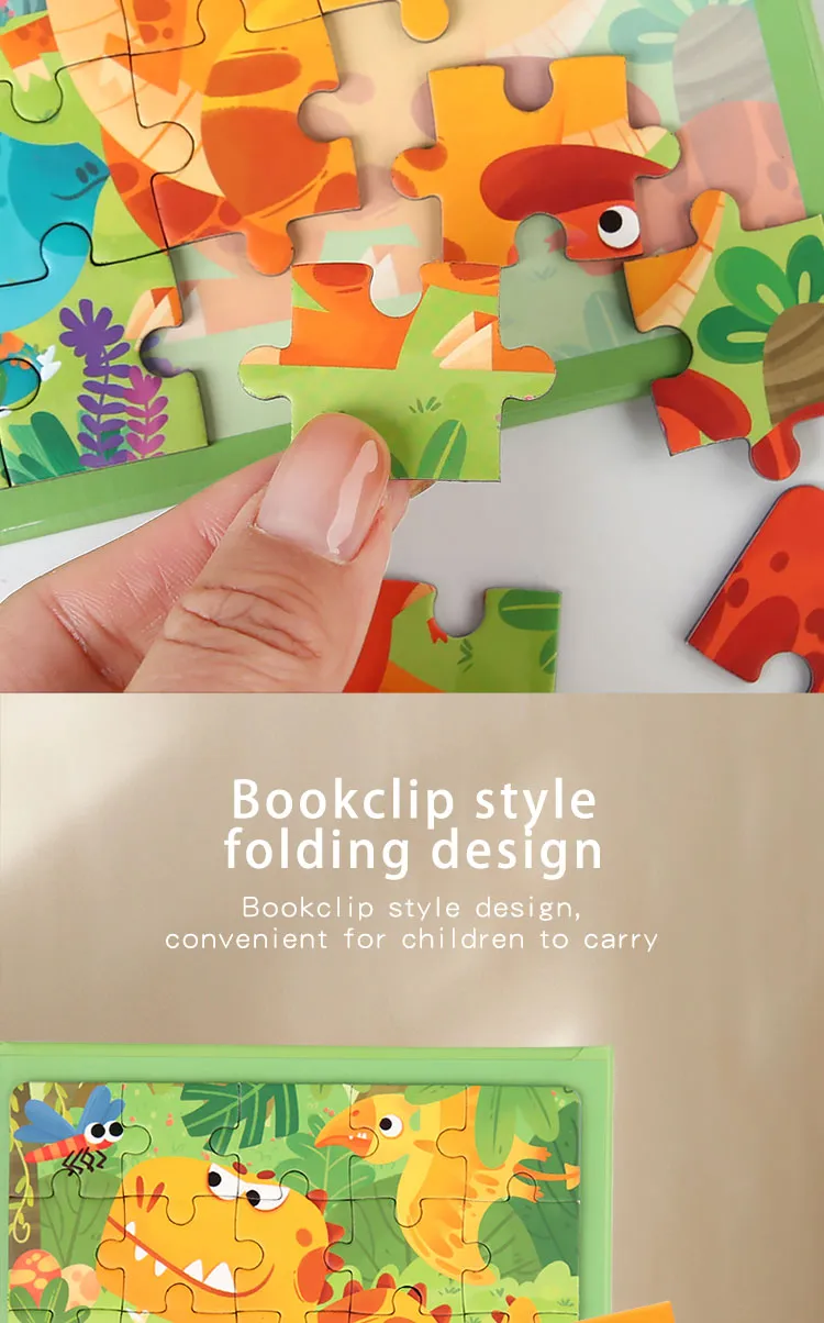 Magnetic Puzzles Games for Kids Busy Quiet Cartoon Animals Jigsaw Book Montessori Baby Educational Toys Children's Early Gifts