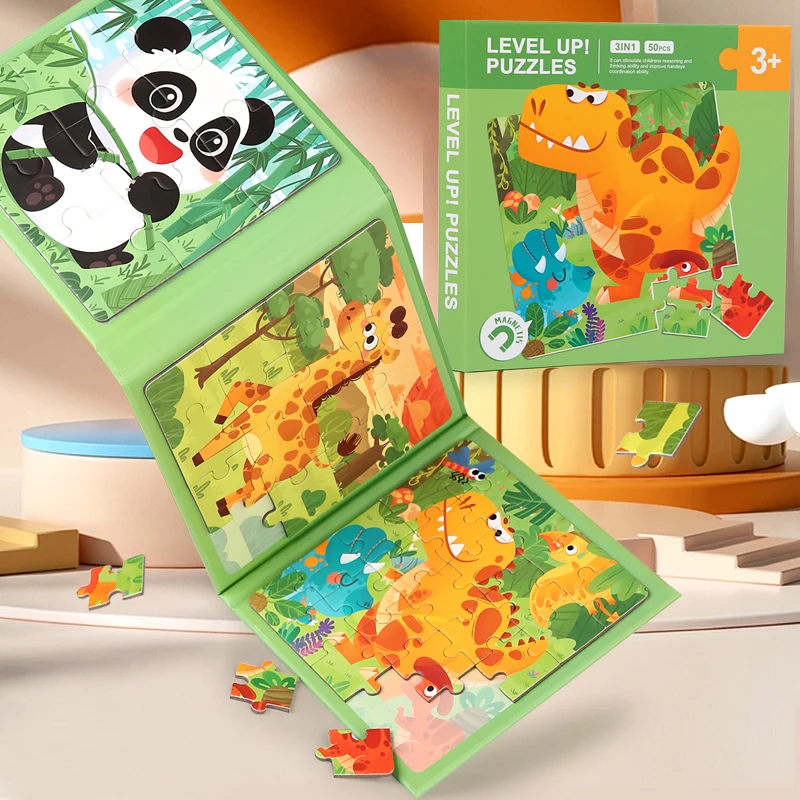 Kids Magnetic Puzzles Book – Educational Jigsaw Toys for Early Development