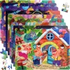 Wooden Jigsaw Puzzles – 3D Cartoon Animal Learning Toys for Kids
