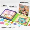 Magnetic Jigsaw Puzzle: Geometric Shape Matching Educational Toy