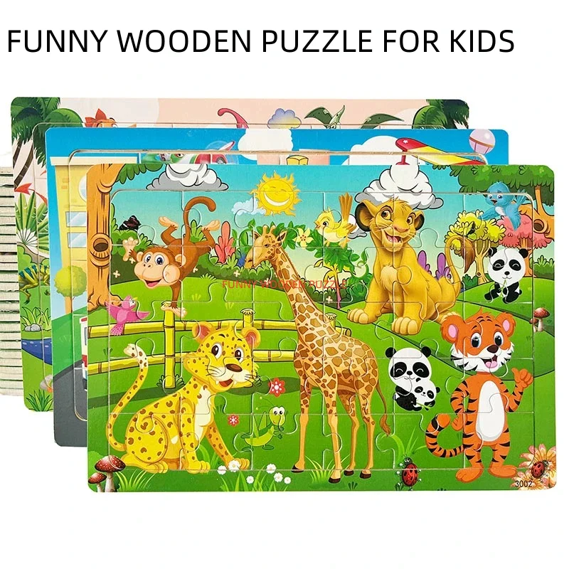 Logic Thinking Wooden Puzzle Jigsaw – Early Educational Toys for Kids