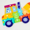 3D Vehicle Wooden Puzzle – Hand-Eye Coordination Learning Toy