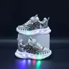 Dinosaur LED Light-Up Shoes for Boys – Casual Sports Sneakers