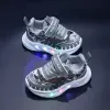 Dinosaur LED Light-Up Shoes for Boys – Casual Sports Sneakers