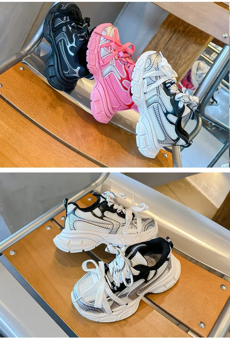 Children's Casual Shoes Spring Autumn Sports Shoes for Boy Fashion Soft Kids Students Sneakers for Girls School Versatile Mesh