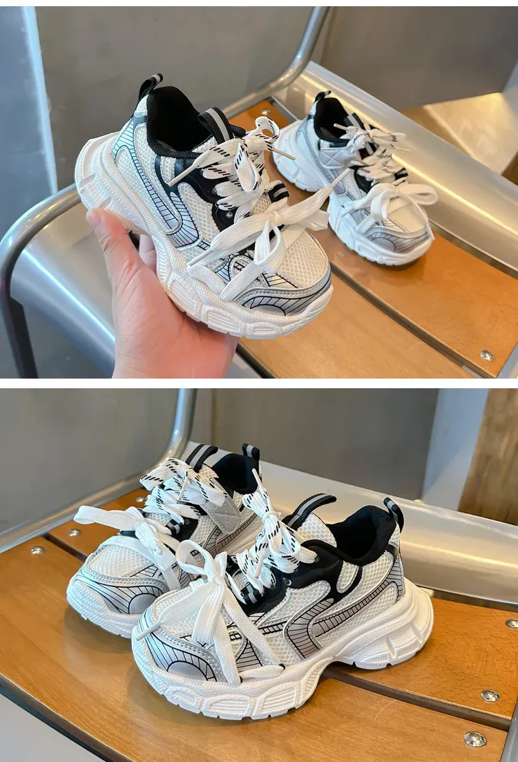 Children's Casual Shoes Spring Autumn Sports Shoes for Boy Fashion Soft Kids Students Sneakers for Girls School Versatile Mesh