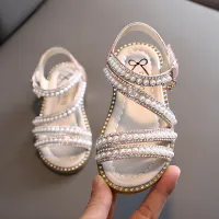 Girls' Rhinestone Princess Sandals – Summer Fashion Footwear