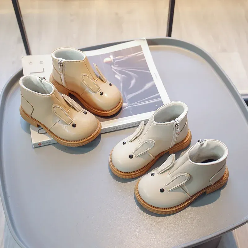 Girls' Winter Ankle Boots – Cute Bunny Fashion Footwear