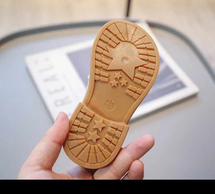 Cartoon Rabbit Baby Ankle Boots for Girls England Style Children Cute Bunny Winter Short Boots Low Heel Kids Girl Shoes G11073